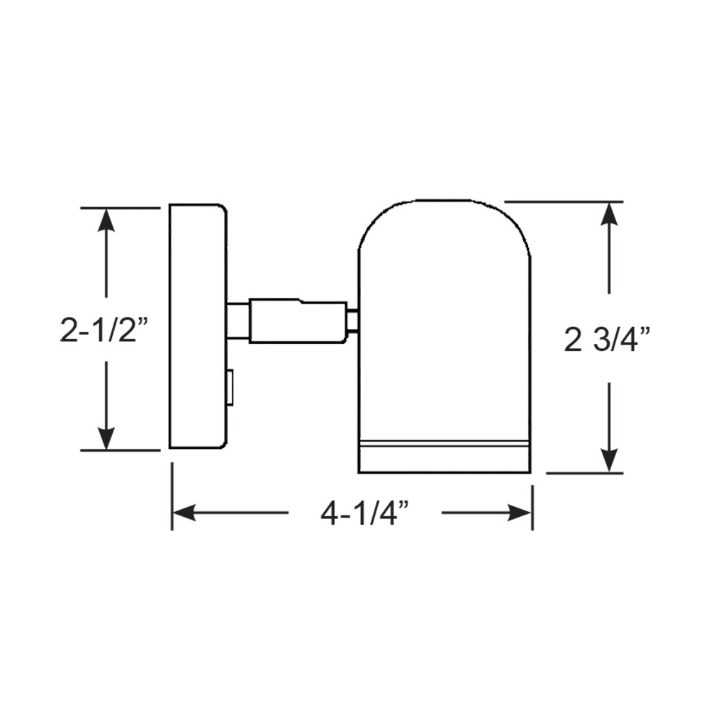Scandvik LED Brass Reading Light 1030V 19052P