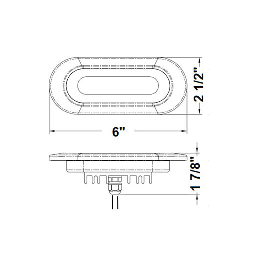 Scandvik Flush Mount Spreader Light 1030V White 41343P