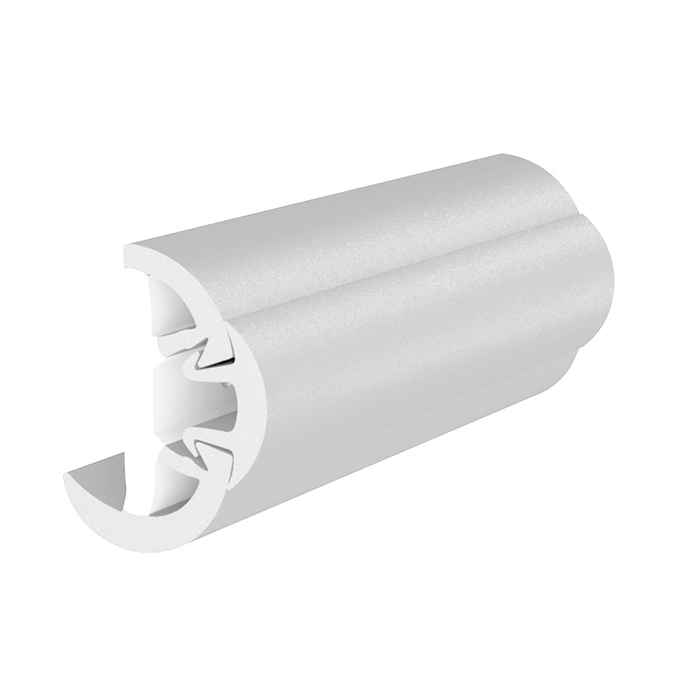 TACO SuproFlex Rub Rail Kit wFlex Vinyl Overlay Insert 158H x 78W x 60L White wWhite Insert V119991WWK602