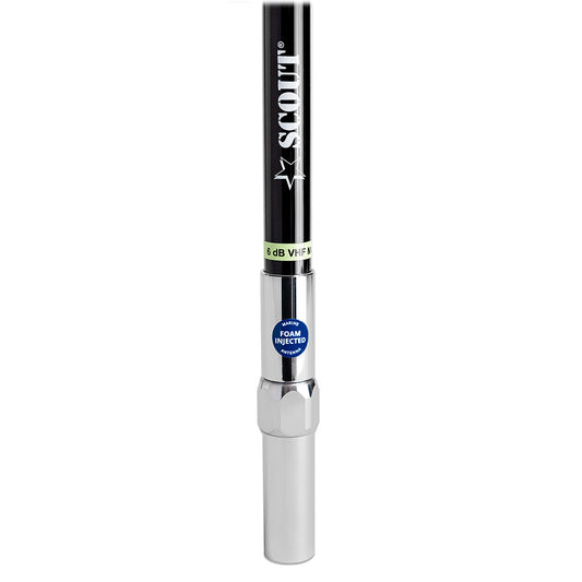 Scout 8 QuickFit Black VHF Antenna w5M Cable FME Quick 6 Foam Filled 6db Solid Brass Copper Element PF AN NVHF00042T