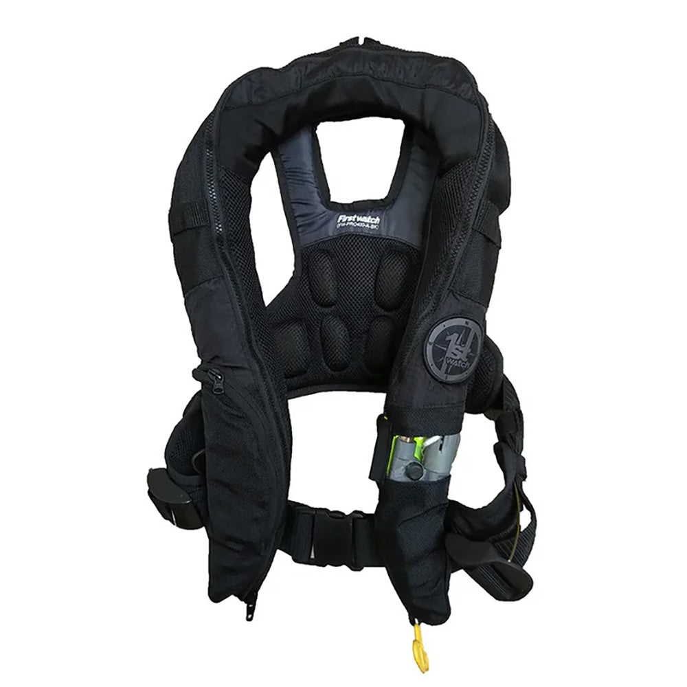 First Watch AutoManual Convertible 38G Inflatable PFD Black FW40PROAMBK