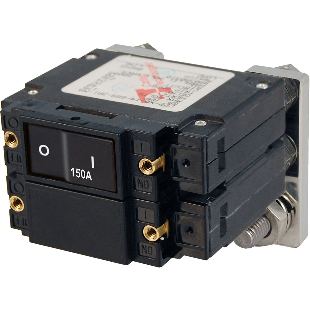 Blue Sea 7475 CSeries Flat Rocker Circuit Breakers Single and Double Pole 150 Amp 7475