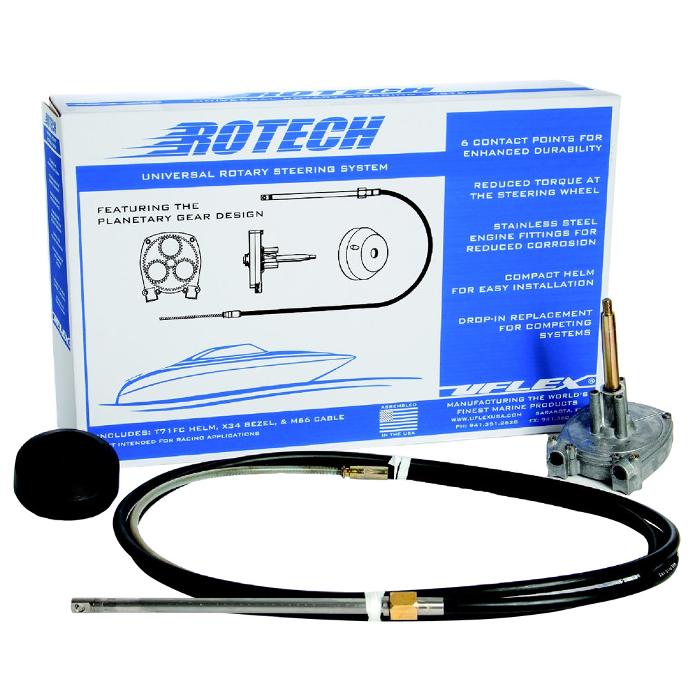 UFlex Rotech 19 Rotary Steering Package Cable Bezel Helm ROTECH19FC