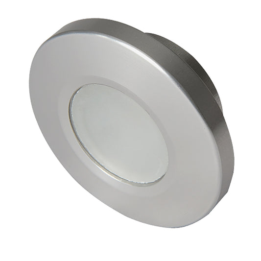 Lumitec Orbit Flush Mount Down Light Brushed Finish 3Color BlueRed Non Dimming wWhite Dimming Light 112508