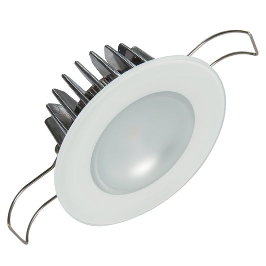 Lumitec Mirage Flush Mount Down Light Glass FinishNo Bezel Warm White Dimming 113199