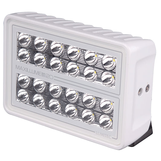 Lumitec Maxillume h120 Trunnion Mount Flood Light White Housing White Dimming 101346