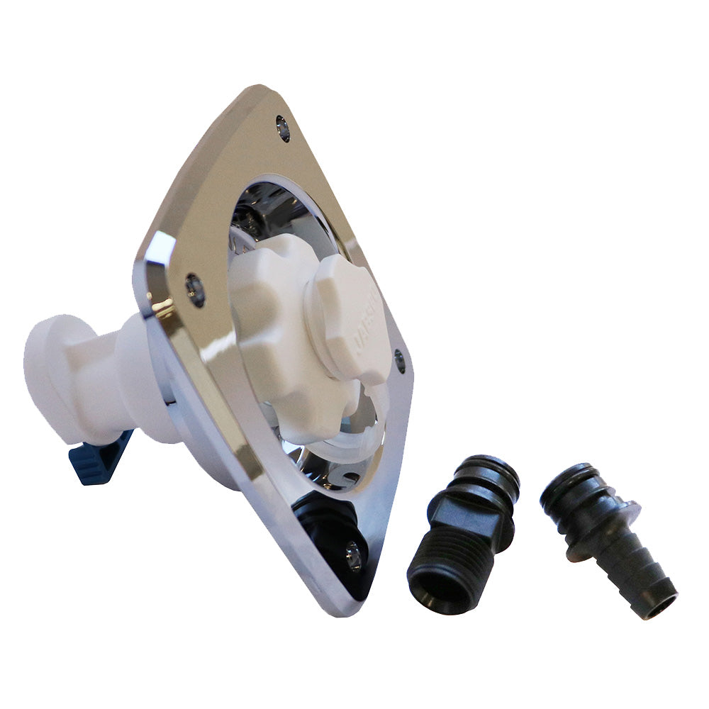 Jabsco Water Pressure Regulator Flush Mount Chrome 45 psi 444122045