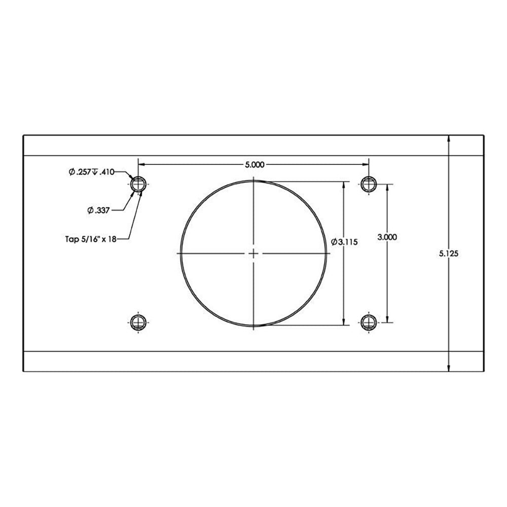 TACO TTop Extrusion Plate PreDrilled for Grand Slams 20 Pair GSE1939BSA20