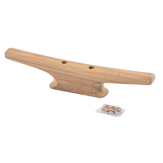 Whitecap 10 Cleat Teak 60404