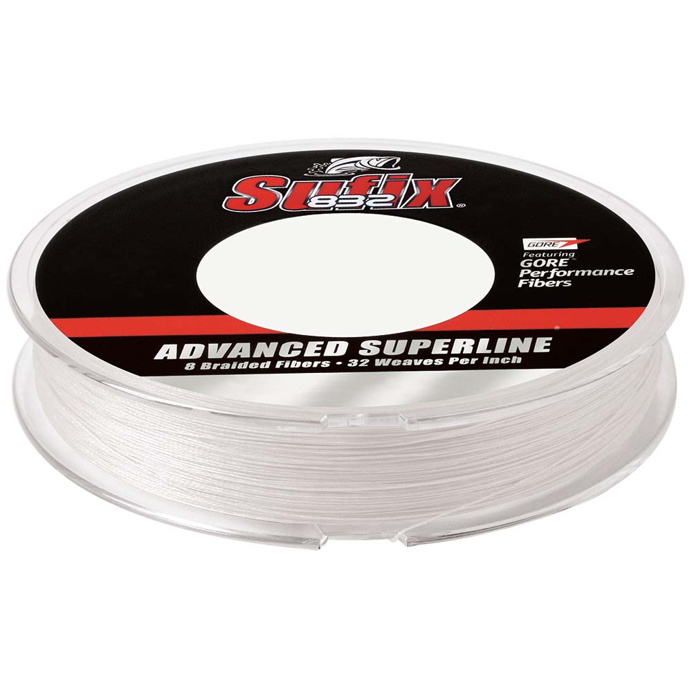 Sufix 832 Advanced Superline Braid 15lb Ghost 150 yds 660015GH