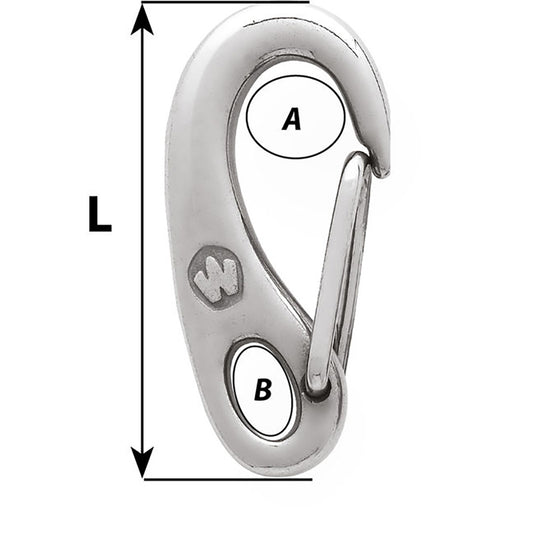 Wichard Safety Snap Hook 35mm 2479W