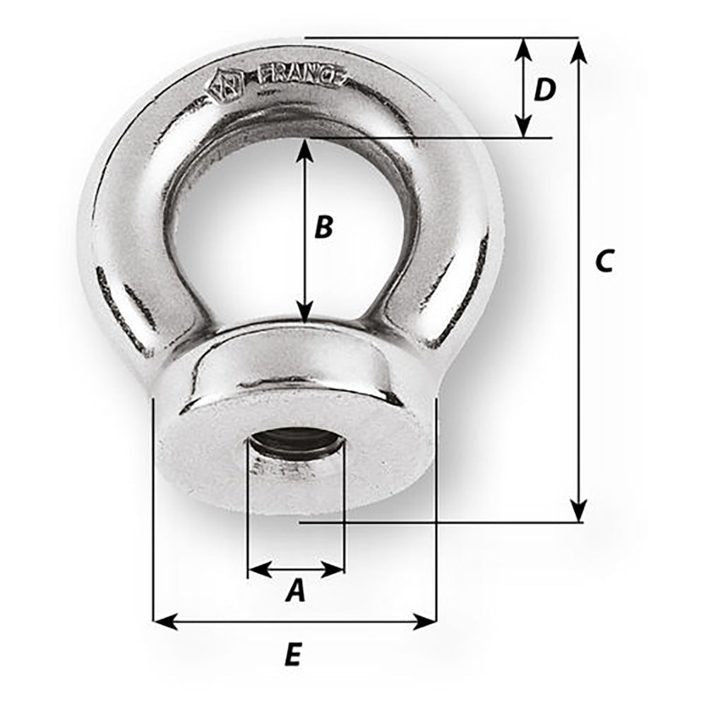 Wichard 8mm Eye Nut 12 Diameter 6334W
