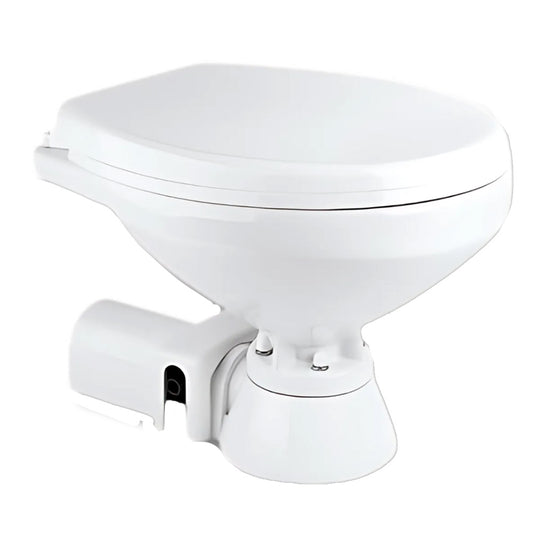 Commodore Electric Marine Toilet  Rear Macerator  Regular Size CM1RMT