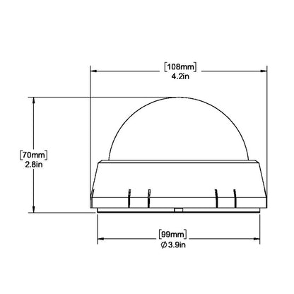 Ritchie XP98W XPort Tactician Compass  Surface Mount  White XP98W