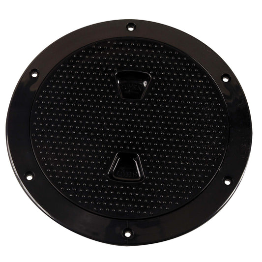Beckson 6 NonSkid ScrewOut Deck Plate  Black DP62B