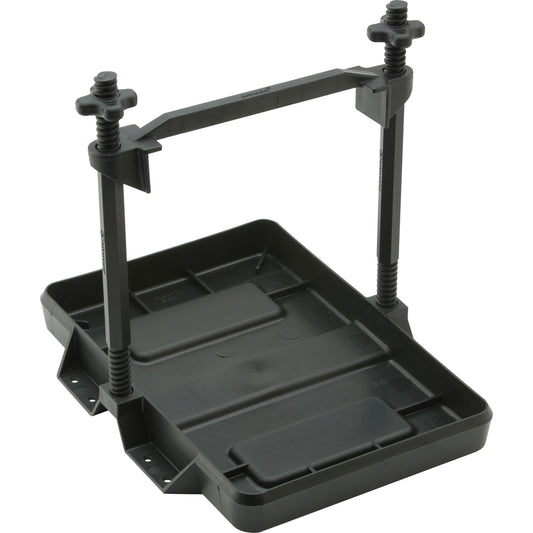 Attwood HeavyDuty AllPlastic Adjustable Battery Tray  27 Series 90985