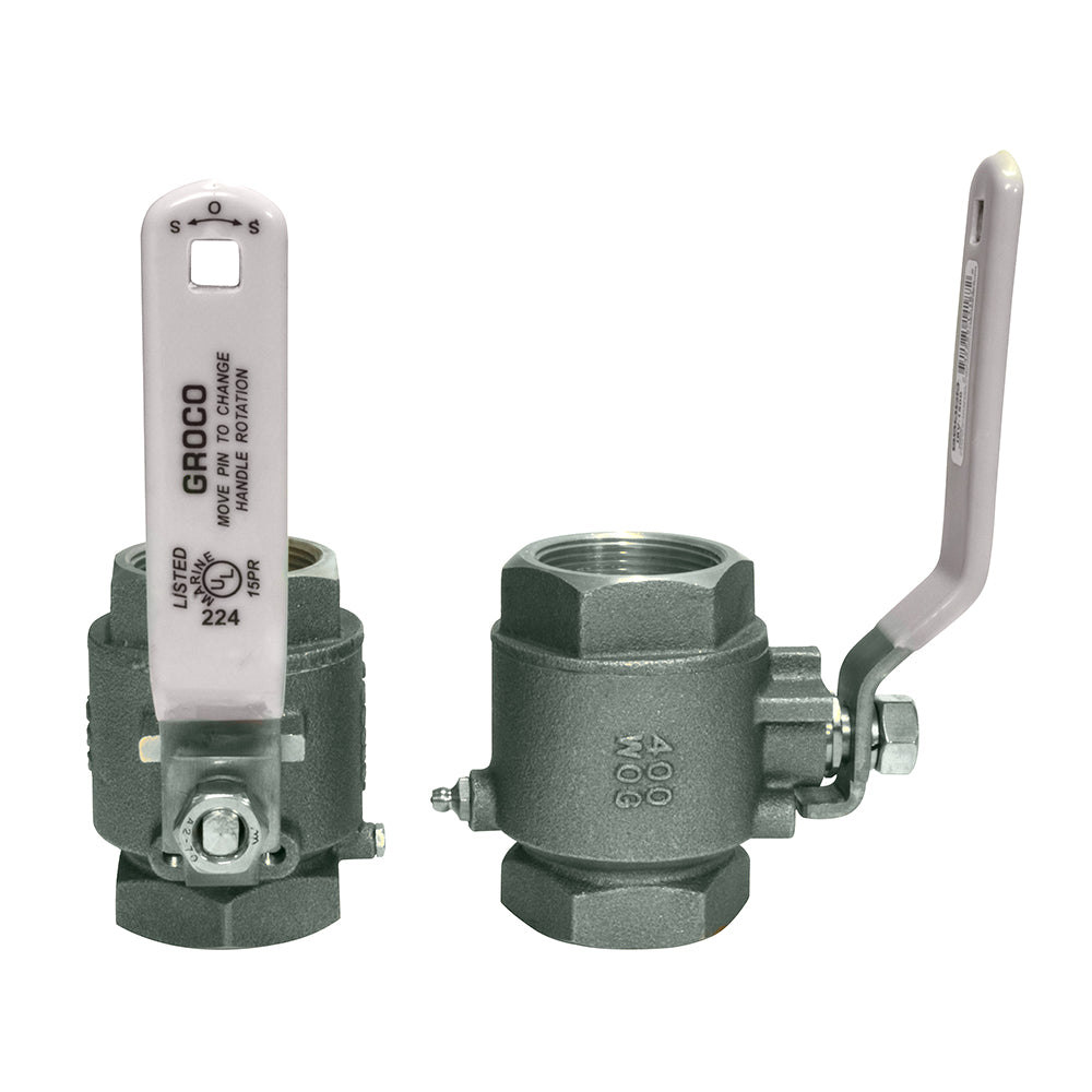 GROCO 34 NPT Stainless Steel InLine Ball Valve IBV750S