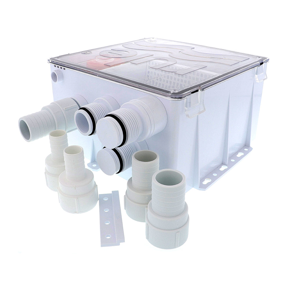 Rule Shower Drain Box w1100 GPH Pump  12V 99B