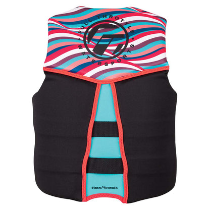 Full Throttle Womens RapidDry FlexBack Life Jacket  Womens XS  PinkBlack 14250010581022