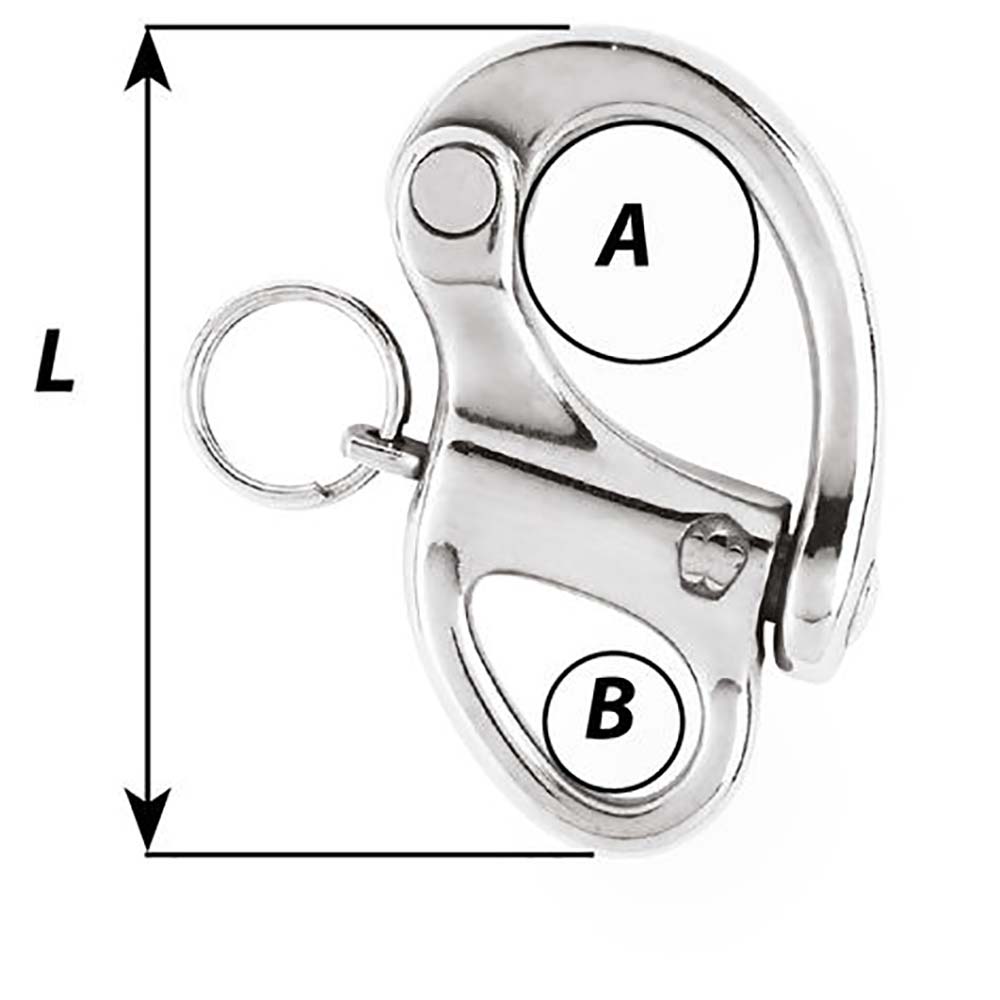 Wichard 138 Snap Shackle wFixed Eye  35mm 2470W