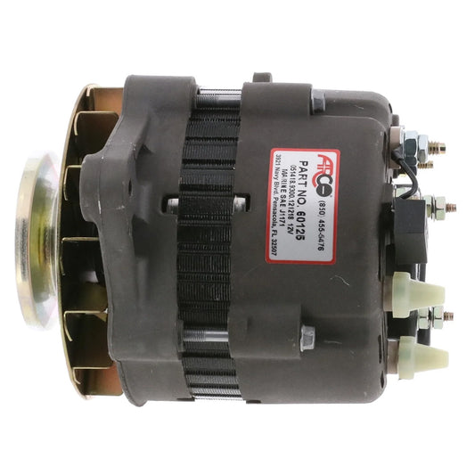 ARCO Marine Premium Replacement Inboard Alternator wSingle Groove Pulley  12V 55A 60125